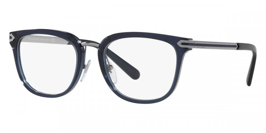 title:Bulgari Men's 51 mm Blue Opticals BV3046-5494-53;color:Blue frame, Demo lens