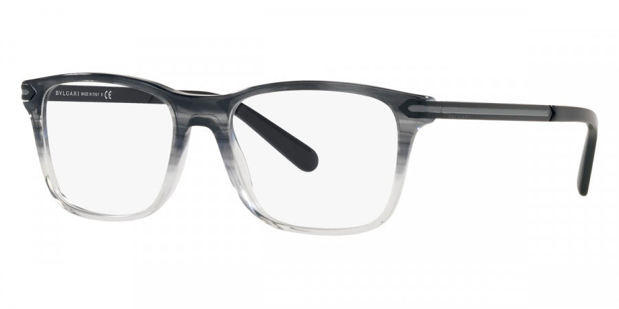 title:Bulgari Men's 55 mm Grey Striped Gradient Opticals BV3049-5484-53;color:Grey Striped Gradient frame, Demo lens