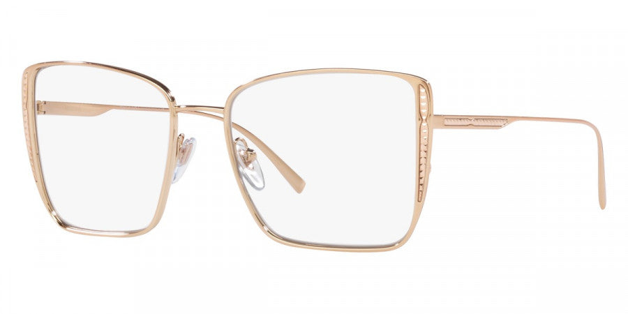 title:Bulgari Women's 55 mm Rose Gold Sunglasses BV6176-2014M7-55;color:Rose Gold frame, Violet Photo Clear lens