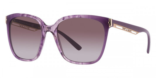 title:Bulgari Women's 55 mm Amethyst Opal Gradient S Sunglasses BV8245-55088H-55;color:Amethyst Opal Gradient S frame, Violet lens