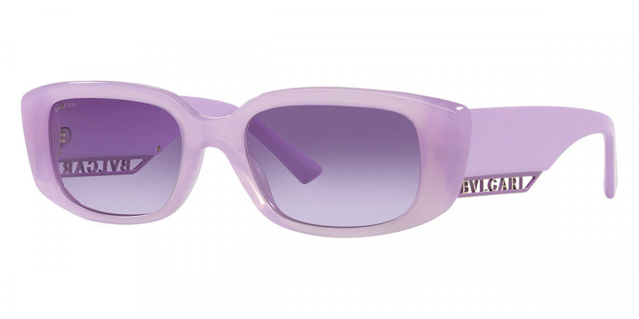 title:Bulgari Women's 53 mm Opal Amethyst Sunglasses BV8259-5531EL-53;color:Opal Amethyst frame, Violet Gradient lens