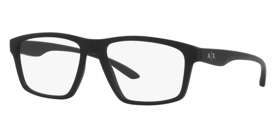 title:Armani Exchange Men's 56mm Matte Black Opticals AX3094-8078-56;color:Matte Black frame, Demo lens