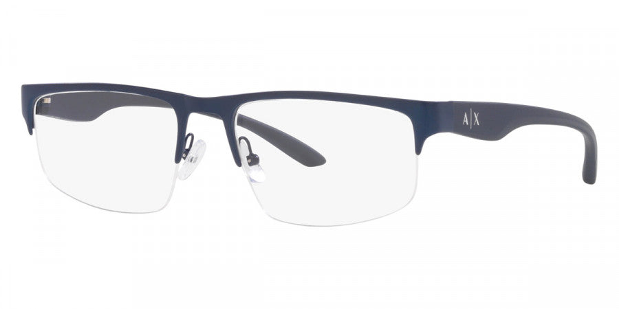 title:Armani Exchange Men's 55mm Matte Blue Opticals AX1054-6099-55;color:Matte Blue frame, Demo lens