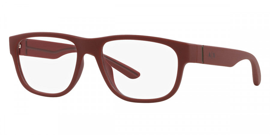 title:Armani Exchange Men's 56mm Matte Red Opticals AX3102U-8169-56;color:Matte Red frame, Demo lens