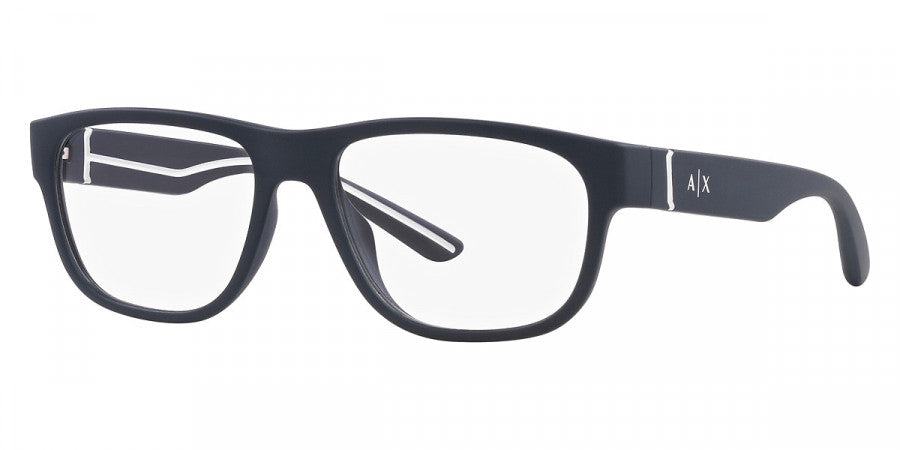 title:Armani Exchange Men's 56mm Matte Blue Opticals AX3102U-8181-56;color:Matte Blue frame, Demo lens