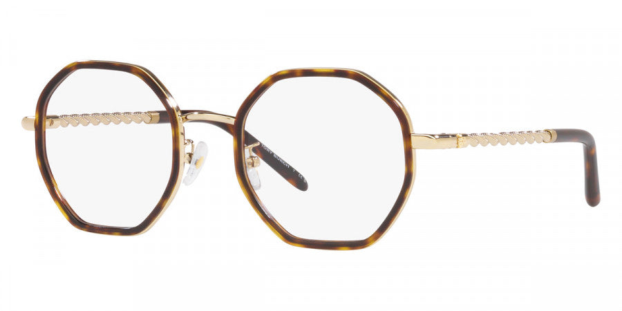 title:Tory Burch Women's 49mm Dark Tortoise Opticals TY1075-3337-49;color:Dark Tortoise frame, Demo lens