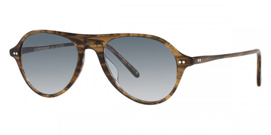 title:Oliver Peoples Unisex 53mm Sepia Smoke Sunglasses OV5406U-1689-53;color:Sepia Smoke frame, Soft Teal Gradient lens