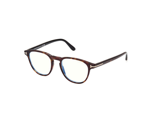 title:Tom Ford Men's T-Logo 48mm Shiny Black Opticals FT5899-B-1-48;color:Shiny Black frame, Blue Light Filter lens