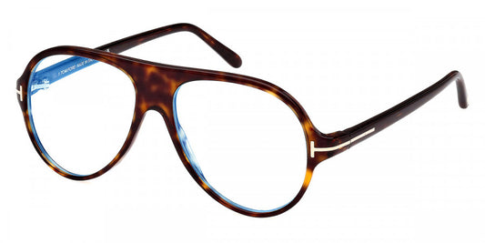 title:Tom Ford Men's Classic 53mm Dark Havana Opticals FT5012-B-052-53;color:Dark Havana frame, Blue Light Filter lens