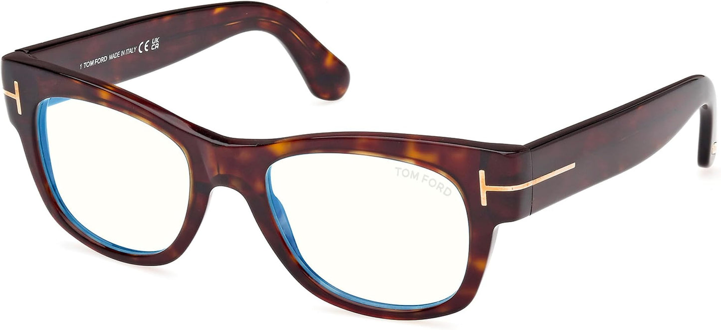 title:Tom Ford Men's Classic 52mm Shiny Black Opticals FT5040-B-1-52;color:Shiny Black frame, Blue Light Filter lens