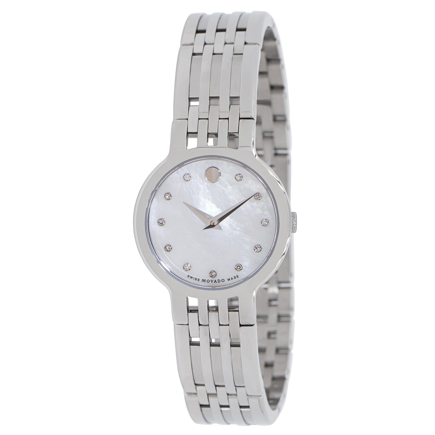 title:Movado Women's Esperanza 26.2mm Quartz Watch 0607498;color:Silver