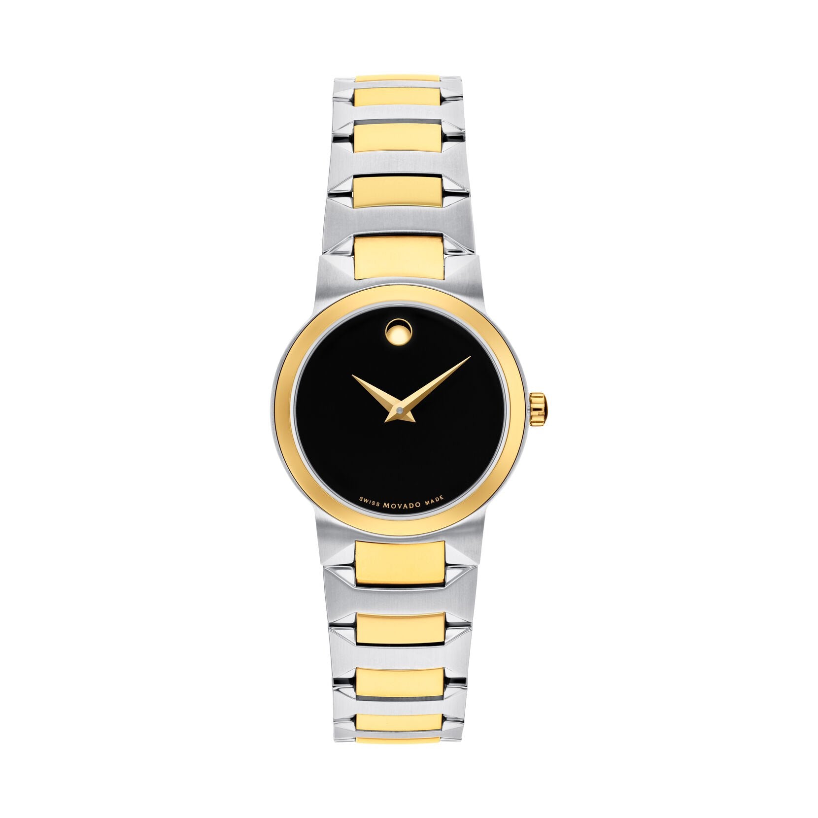 title:Movado Women's Temo 26.1mm Quartz Watch 0607296;color:Silver and Gold