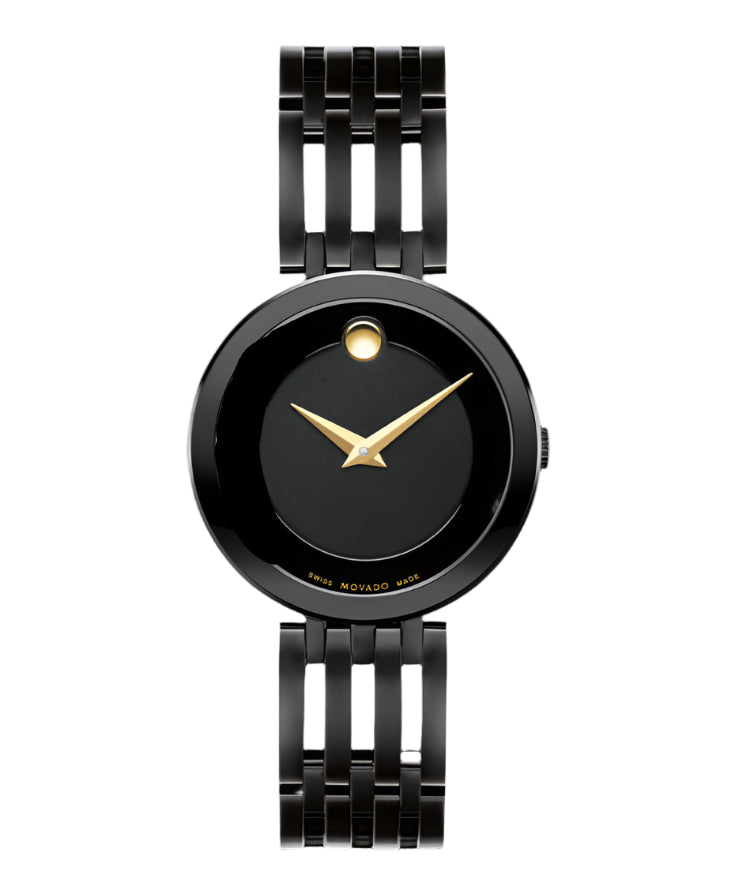 title:Movado Women's Esperanza 28mm Quartz Watch 0607786;color:Black