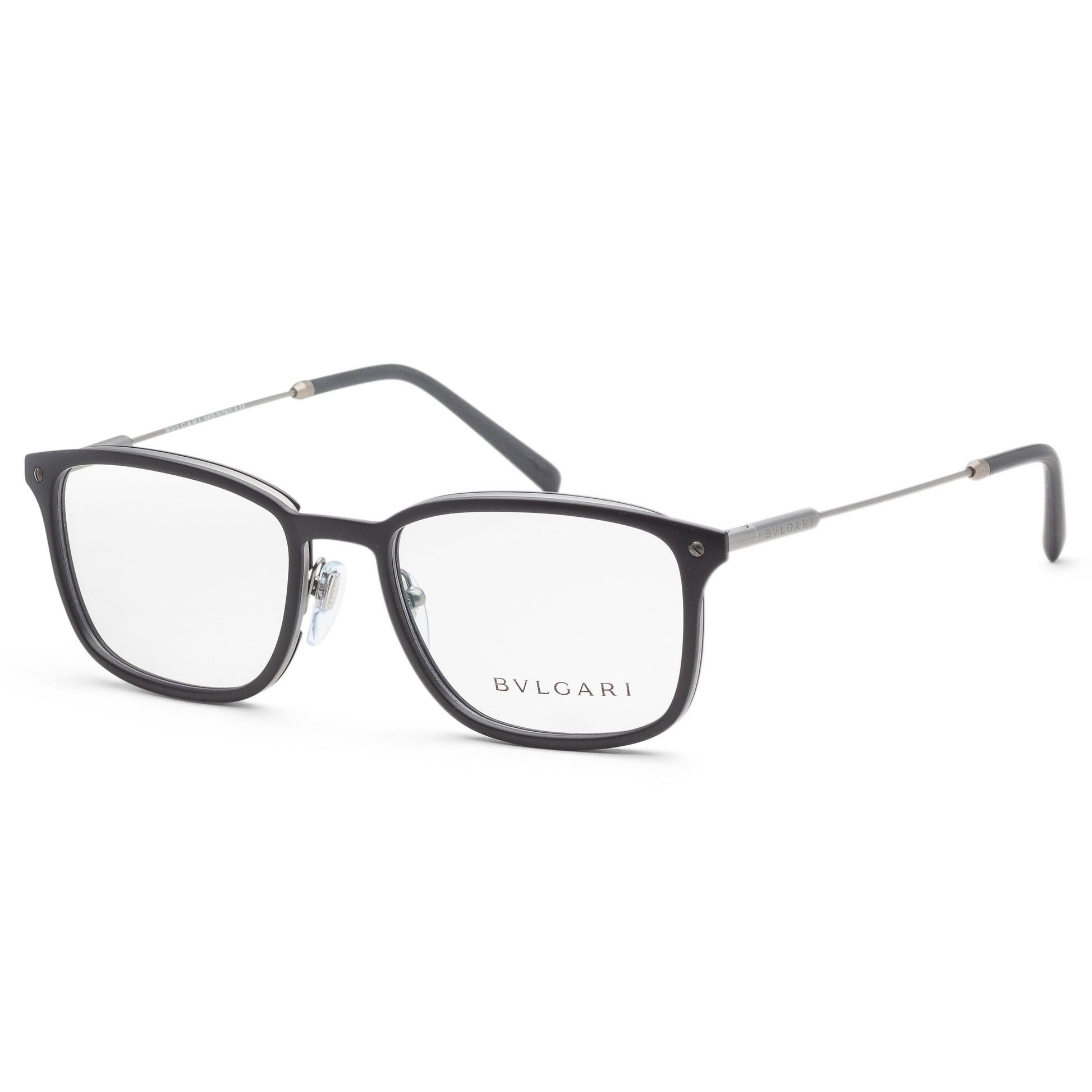 title:Bulgari Men's 54 mm Matte Black Opticals BV1101-195-54;color:Matte Black frame, Demo lens