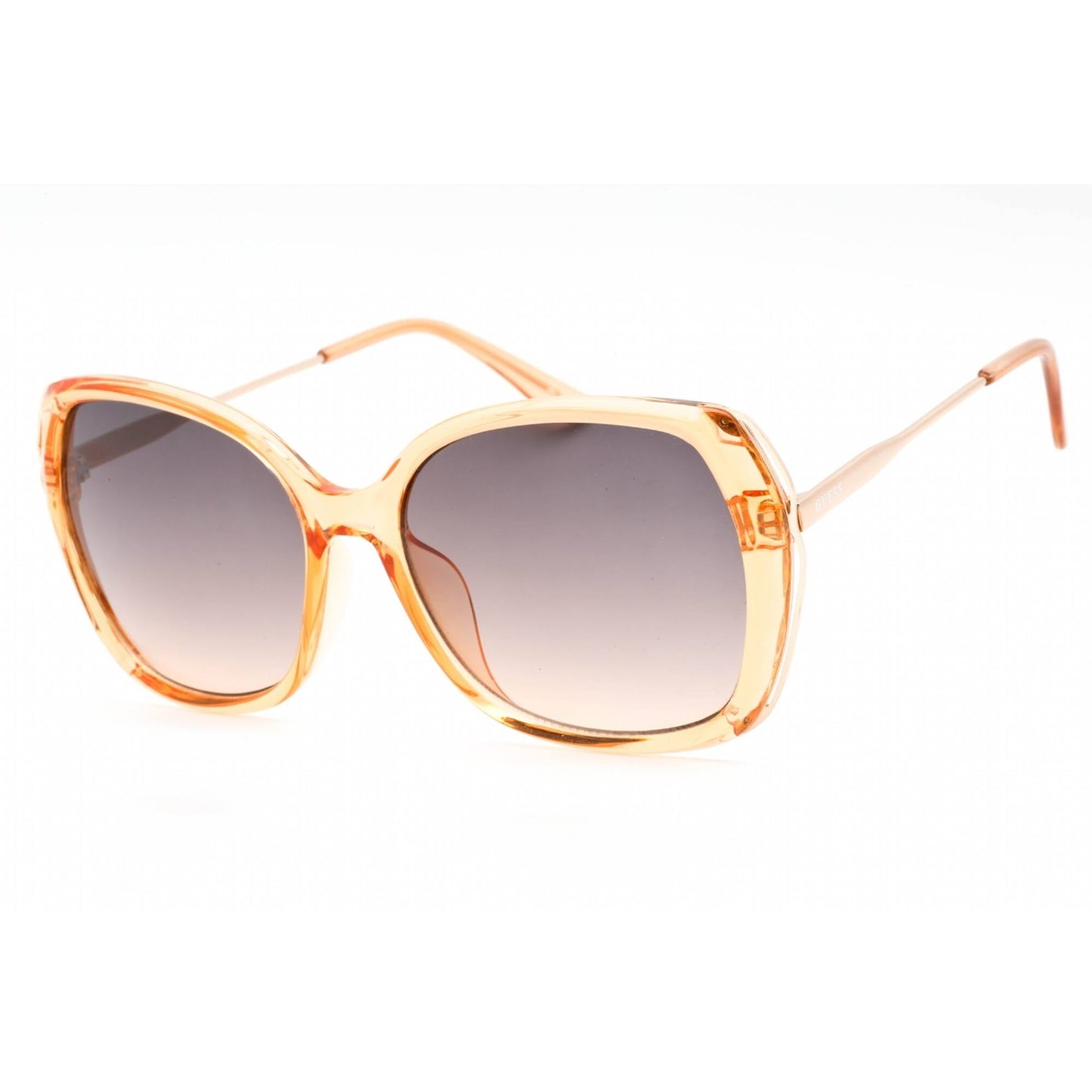 title:Guess Women's 57mm Shiny Beige Sunglasses GF0396-57B;color:Shiny Beige frame, Grey Gradient lens