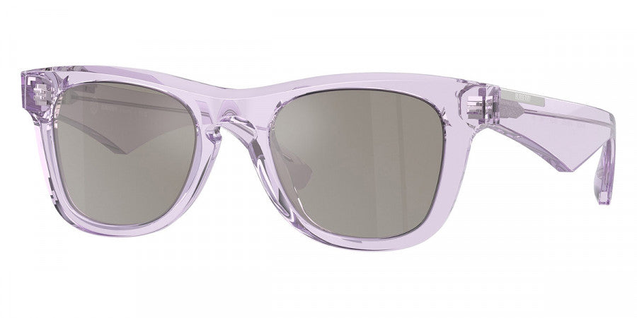 title:Burberry Men's 50mm Violet Sunglasses BE4426-40956G-50;color:Violet frame, Light Grey Mirror Silver lens