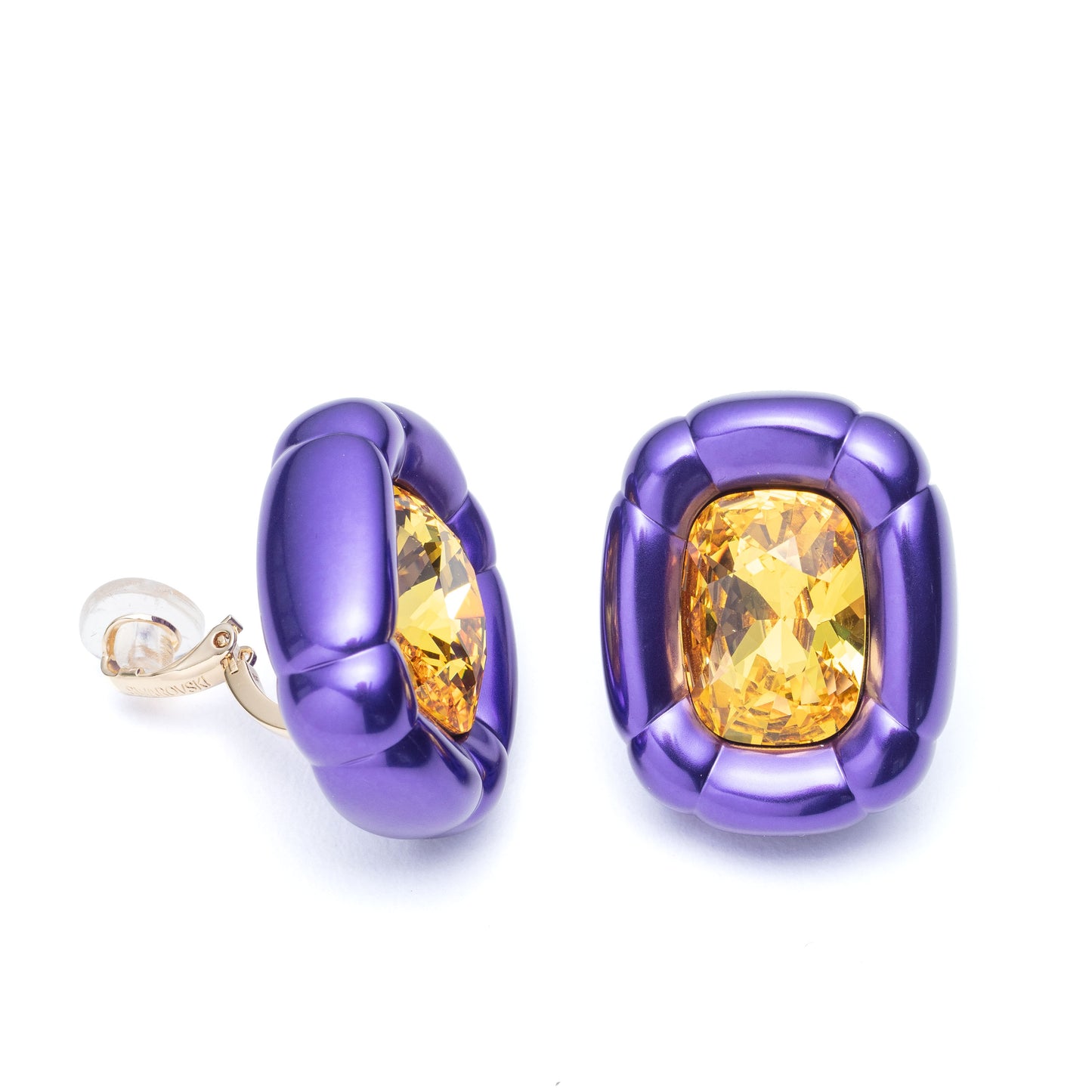 title:Swarovski Women's Dulcis Purple Crystal Earring 5613729;color:Purple