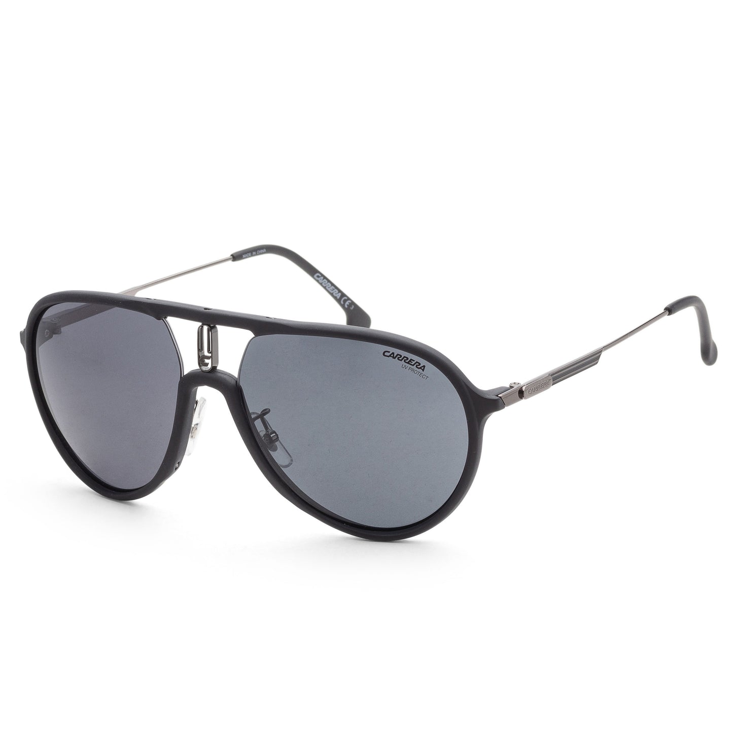 title:Carrera Unisex 59mm Black Sunglasses CA1026S-0003-59;color:Black frame, Grey Mirror lens