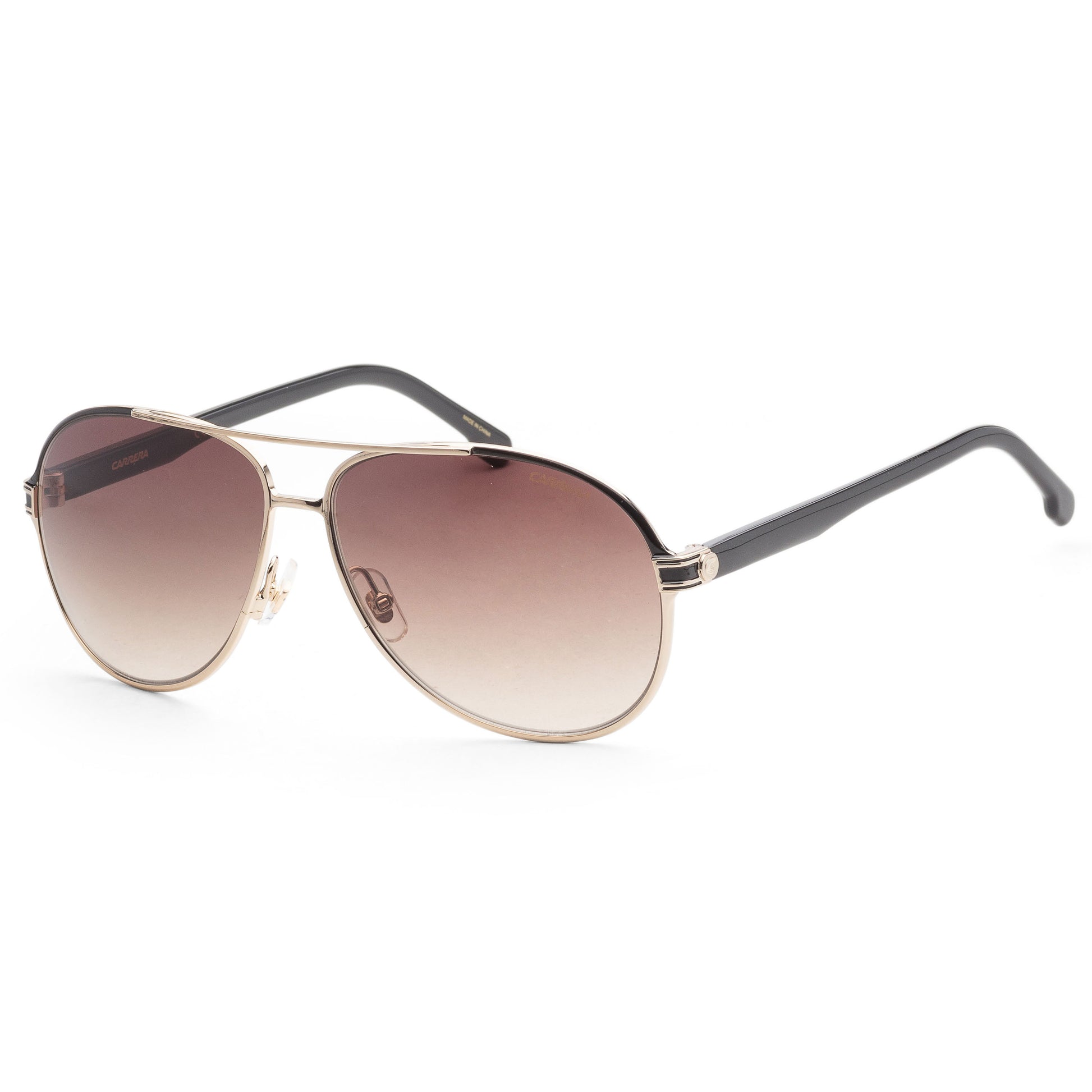 title:Carrera Unisex 61mm Black Gold Sunglasses CA1051S-RHL-61;color:Black Gold frame, Brown Gradient lens