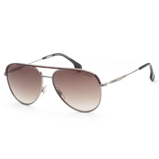 title:Carrera Unisex 58mm Havana Silver Sunglasses CA209SSAM-085K-58;color:Havana Silver frame, Brown Gradient lens