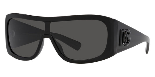 title:Dolce & Gabbana Men's 30mm Black Sunglasses DG4454-501-87-30;color:Black frame, Dark Grey lens