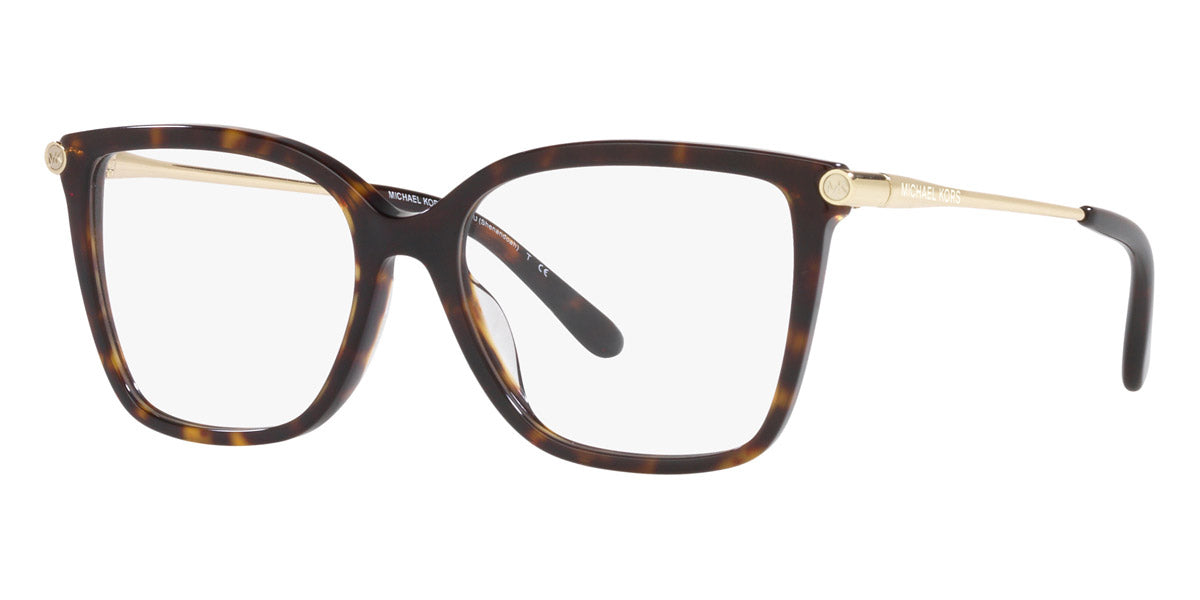 title:Michael Kors Women's Shenandoah Dark Tortoise Opticals MK4101U-3006-53;color:Dark Tortoise frame, Demo Lens lens