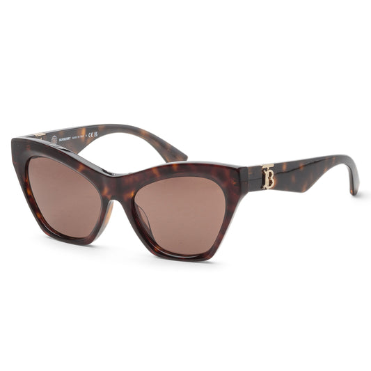 title:Burberry Women's 55mm Dark Havana Sunglasses BE4420U-300273-55;color:Dark Havana frame, Dark Brown lens