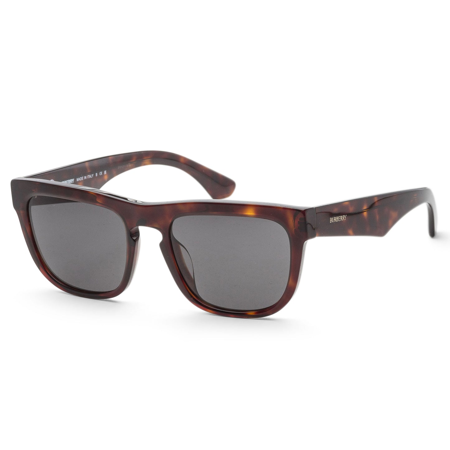 title:Burberry Men's 56mm Dark Havana Sunglasses BE4431U-300287-56;color:Dark Havana frame, Dark Grey lens