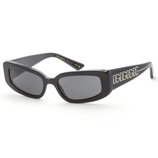 title:Dolce & Gabbana Women's 54mm Black Sunglasses DG4445-501-87-54;color:Black frame, Dark Grey lens