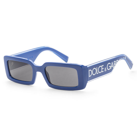 title:Dolce & Gabbana Women's 53mm Blue Sunglasses DG6187-309487-53;color:Blue frame, Dark Grey lens