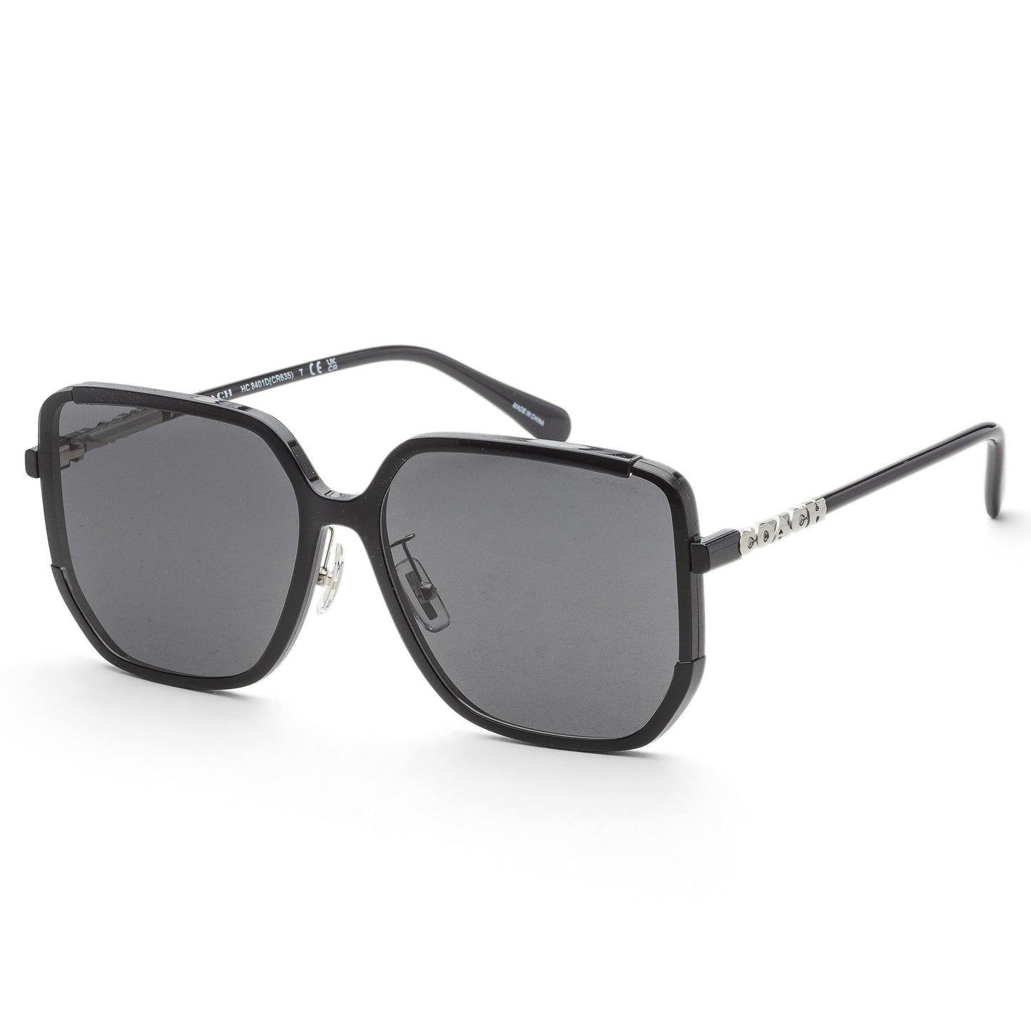 title:Coach Women's 64mm Black Sunglasses HC8401D-500287-64;color:Black