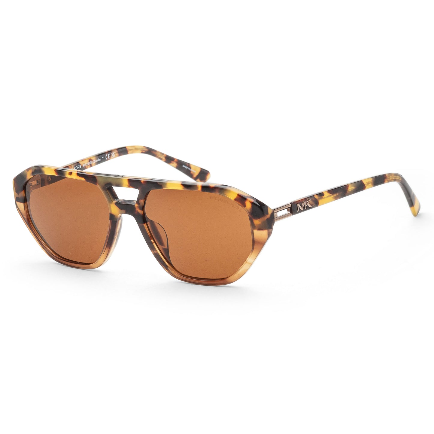 title:Michael Kors Men's 57mm Brown Tortoise Sunglasses MK2219U-396573-57;color:Brown Tortoise