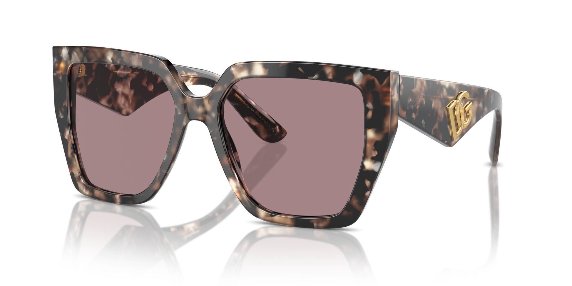 title:Dolce & Gabbana Women's 55mm Havana Brown Pearl Sunglasses DG4438-34387N-55;color:Havana Brown Pearl