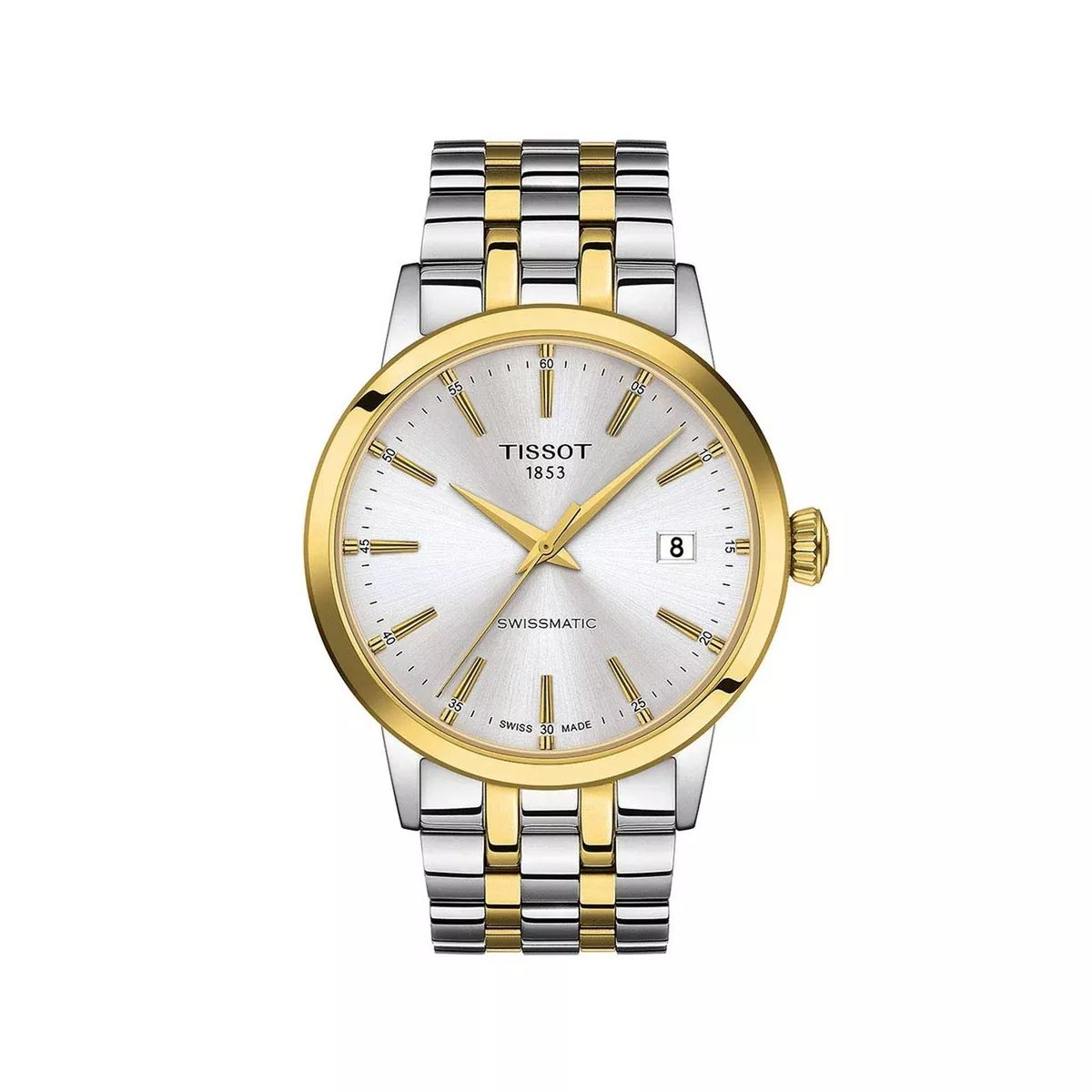 title:Tissot Men's Classic 42mm Automatic Watch T1294072203101;color:Silver and Gold