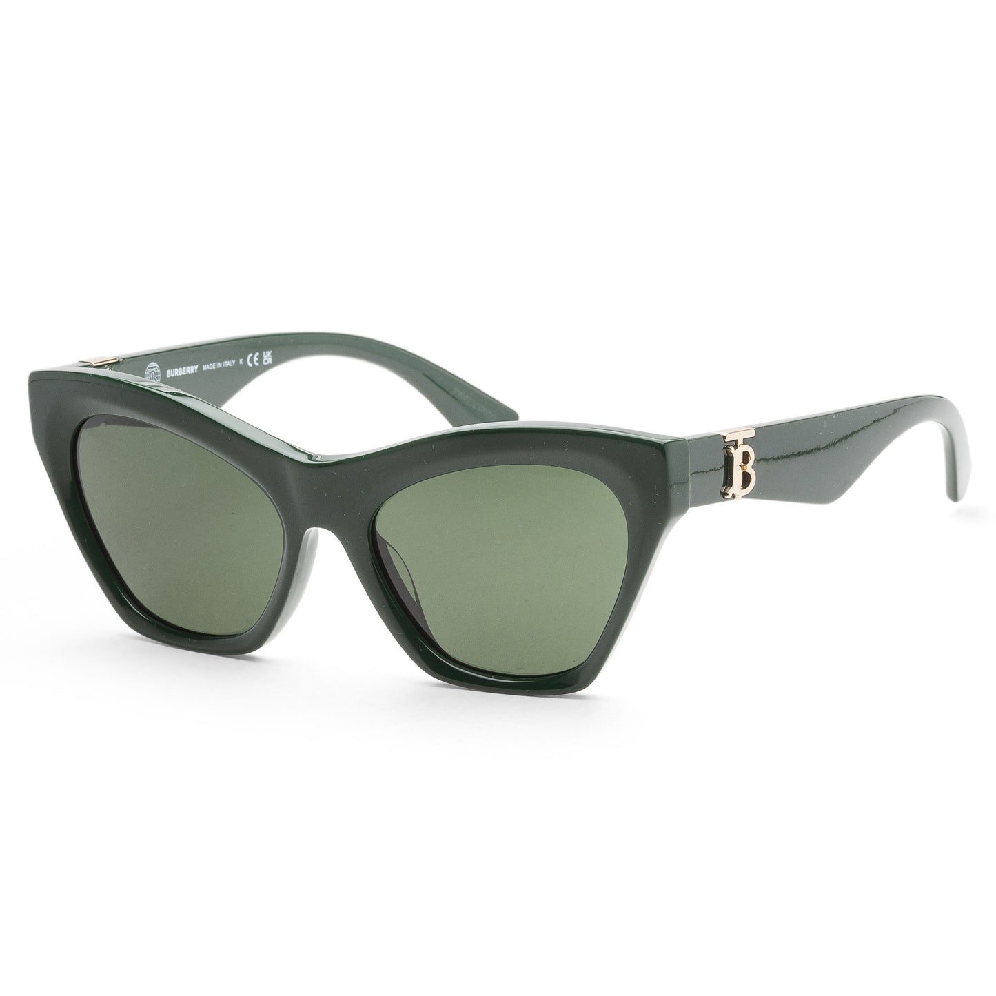 title:Burberry Women's 55mm Green Sunglasses BE4420U-403871-55;color:Green frame, Dark Green lens