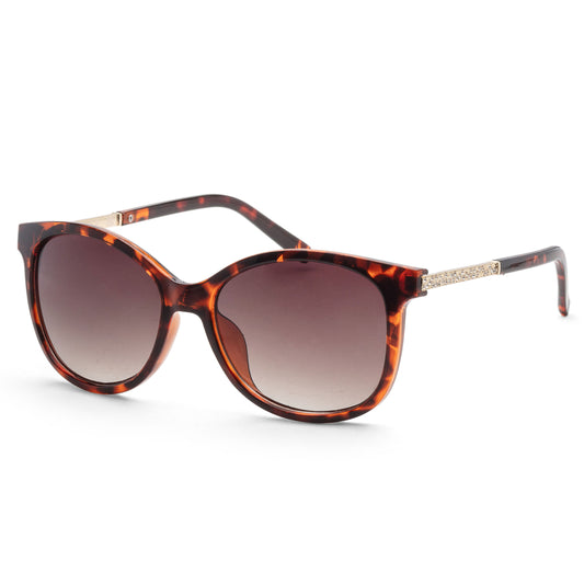 title:Guess Women's 56mm Dark Havana Sunglasses GF0394-52F;color:Dark Havana frame, Brown Gradient lens