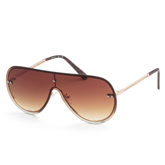 title:Guess Women's 99mm Brown Sunglasses GF0400-32F;color:Brown frame, Brown Gradient lens