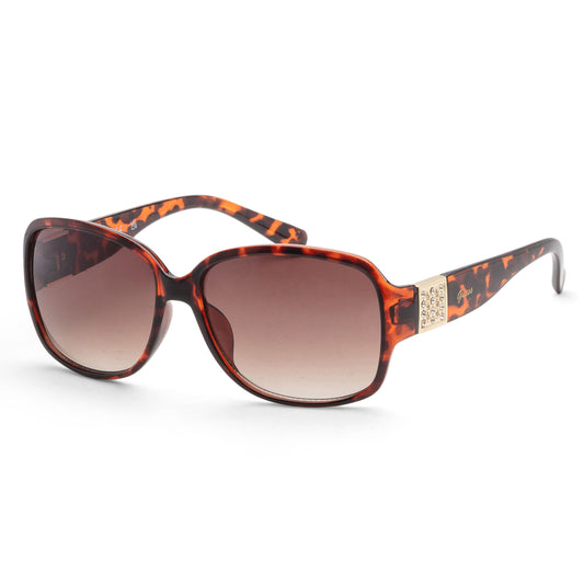 title:Guess Women's 58mm Dark Havana Sunglasses GF0411-52F;color:Dark Havana frame, Smoke Gradient lens