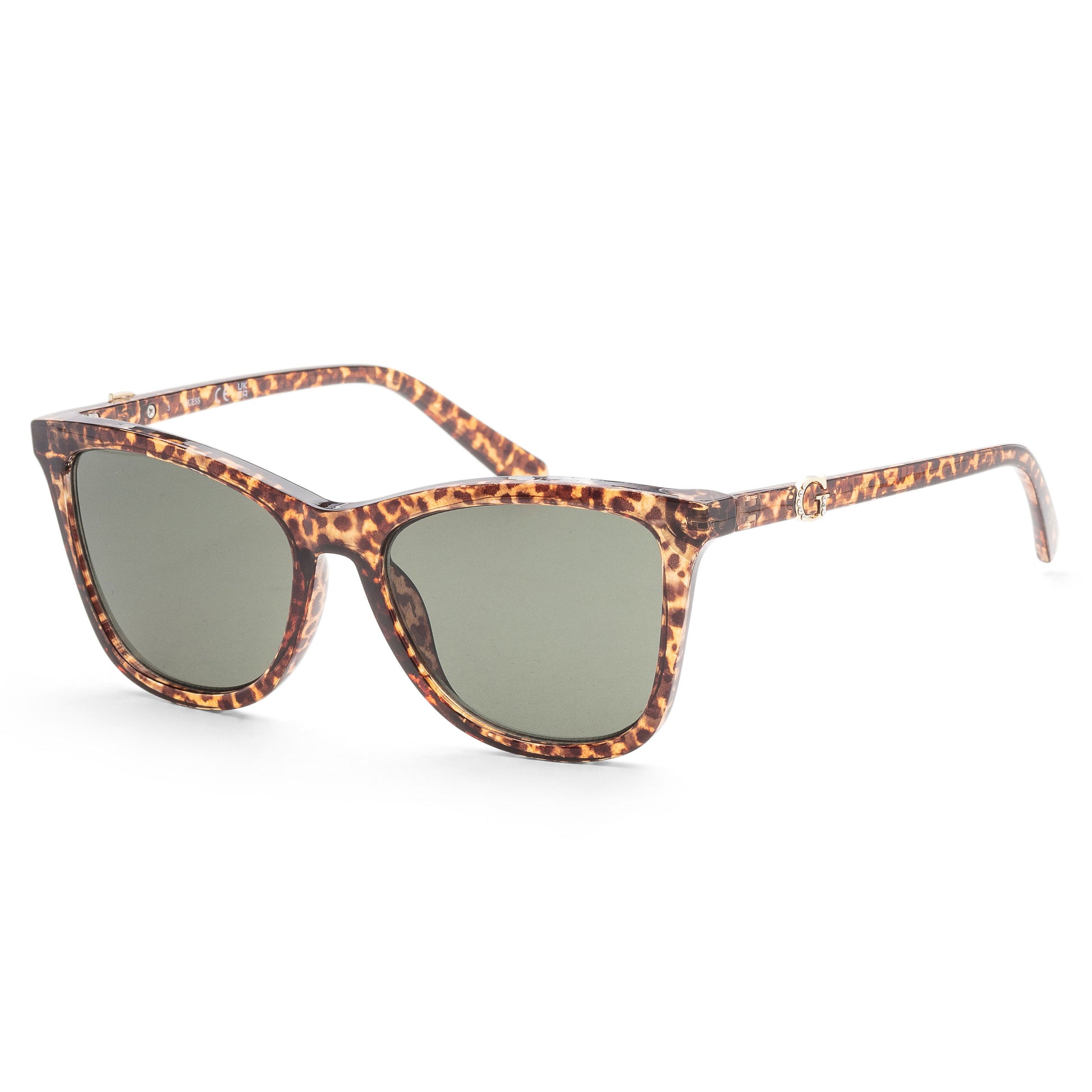 title:Guess Women's 55mm Blonde Havana Sunglasses GF0421-53N;color:Blonde Havana frame, Grey lens