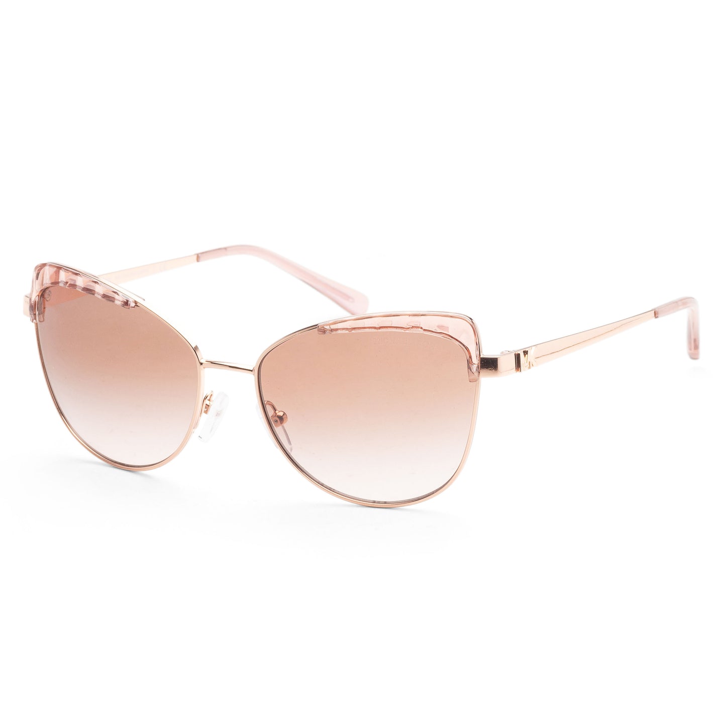 title:Michael Kors Women's San Leone 56mm Rose Gold Sunglasses MK1084-110813-56;color:Rose Gold frame, Brown Pink Gradient lens