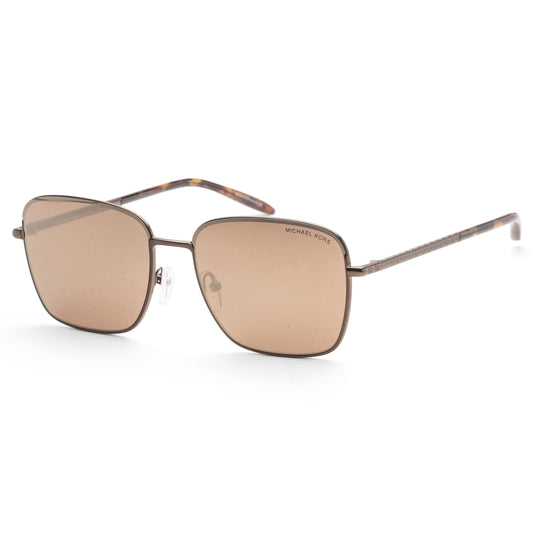 title:Michael Kors Men's Burlington 57mm Matte Husk Sunglasses MK1123-10017P-57;color:Matte Husk frame, Gold Mirrored lens