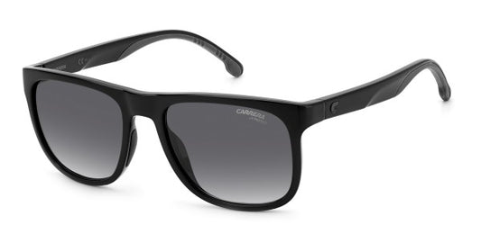 title:Carrera Unisex 54mm Black Sunglasses CA2038TS-0807-9O;color:Black frame, Grey lens