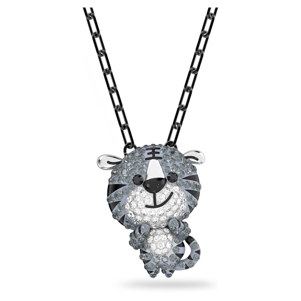 title:Swarovski Women's Zodiac Grey Crystal Necklace 5623750;color:Grey