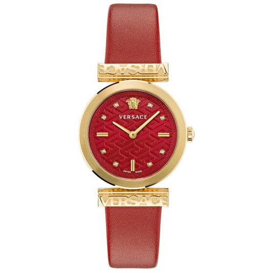 title:Versace Women's Regalia 34mm Quartz VE6J00423;color:Red