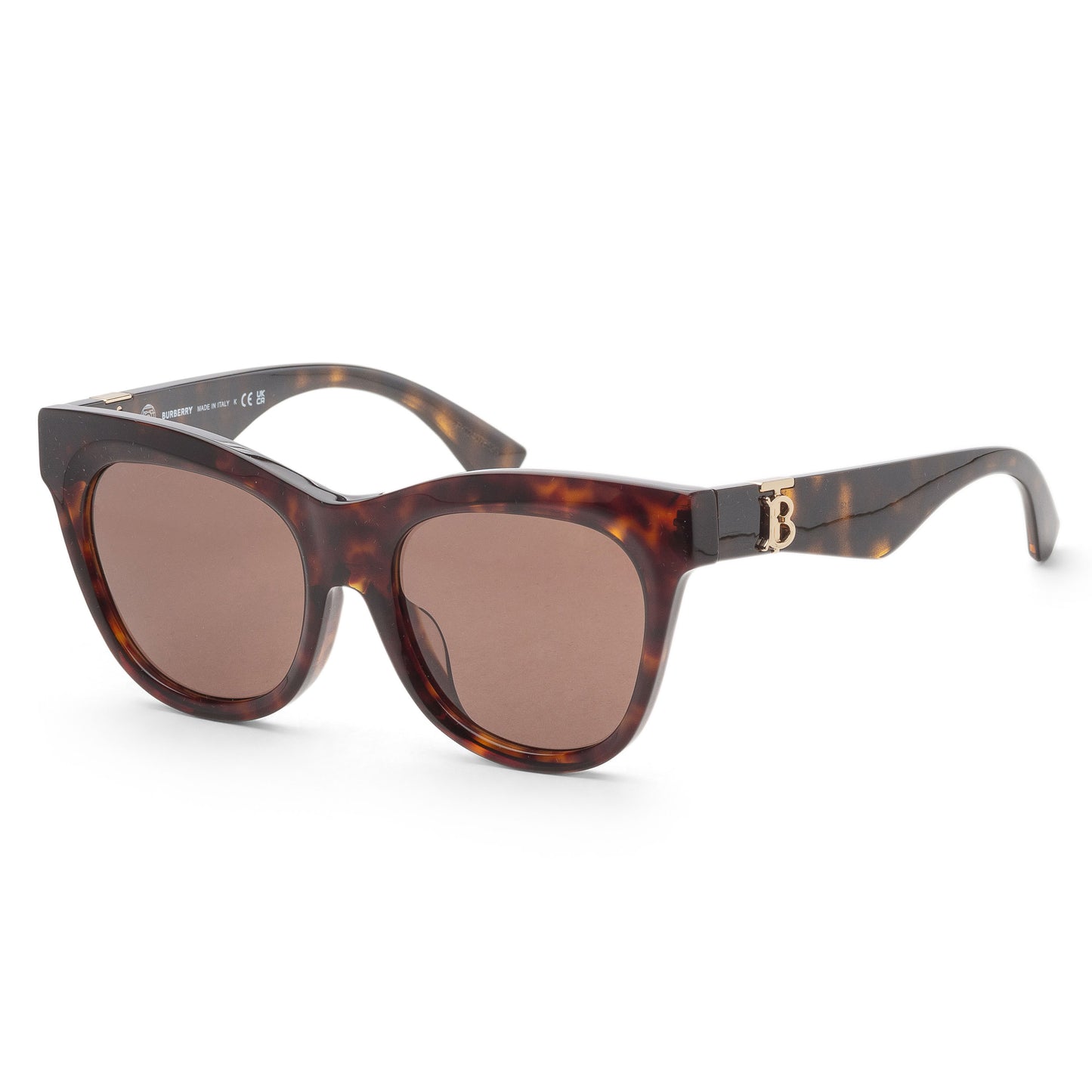 title:Burberry Women's 54mm Dark Havana Sunglasses BE4418F-300273-54;color:Dark Havana frame, Dark Brown lens