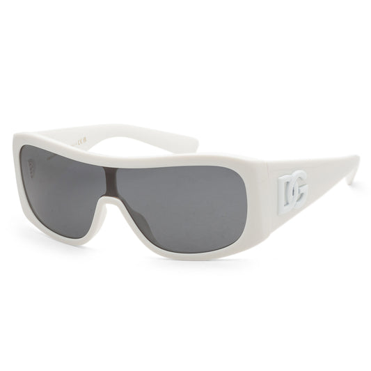 title:Dolce & Gabbana Men's 30mm White Sunglasses DG4454-331287-30;color:White frame, Dark Grey lens