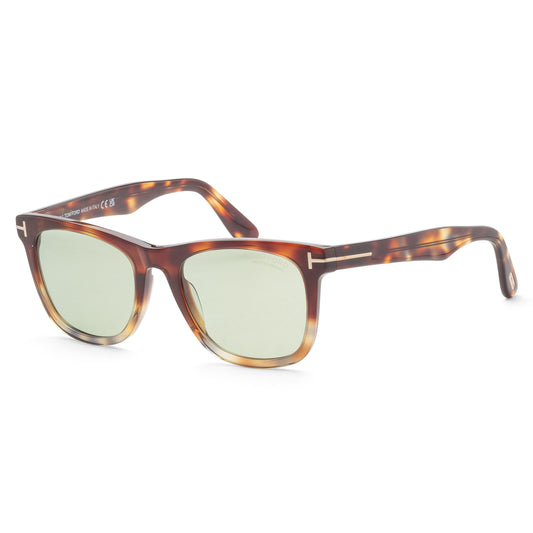 title:Tom Ford Men's Kevyn 52mm Havana Sunglasses FT1099-56N-52;color:Havana frame, Green lens