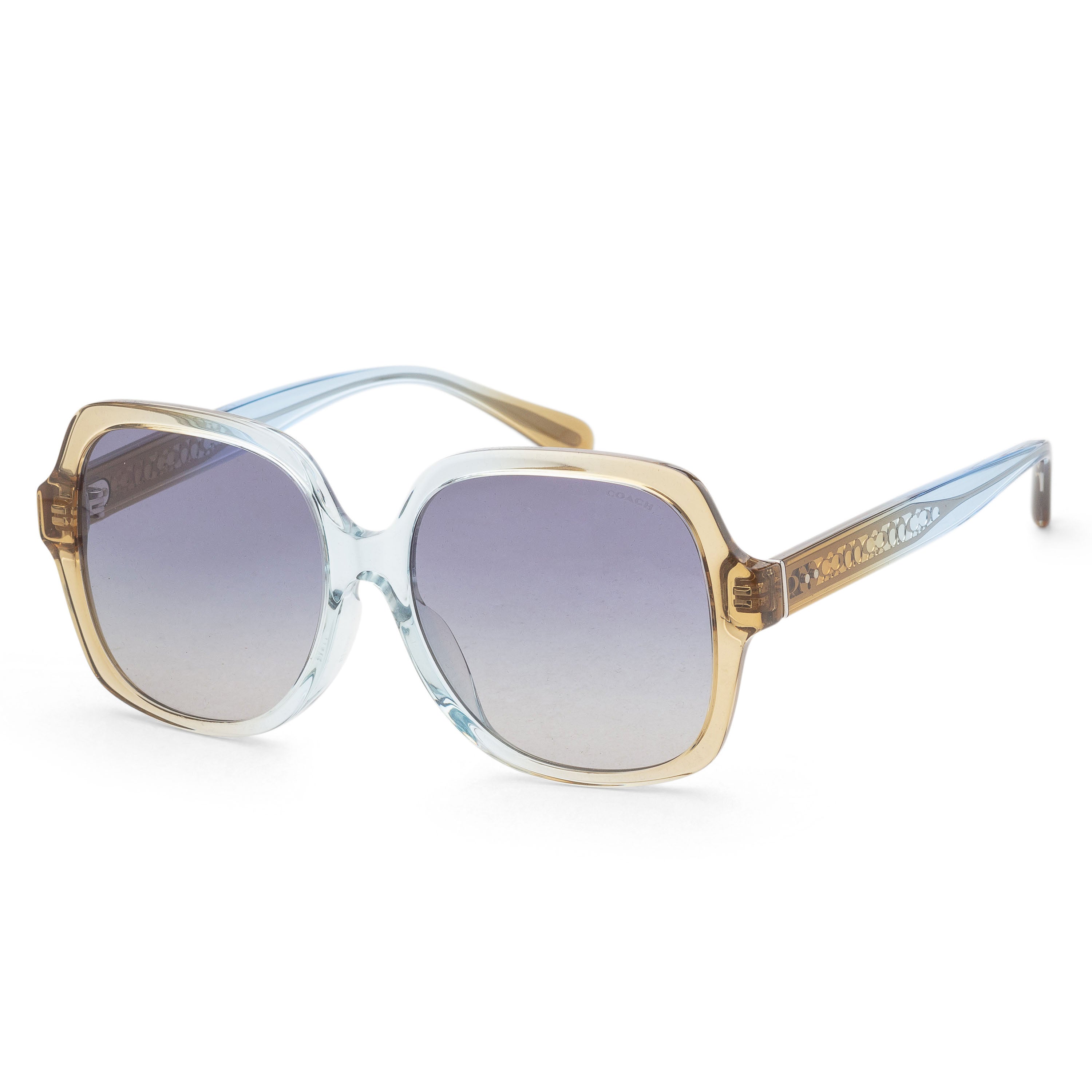 title:Coach Women's 56mm Cider Baby Blue Sunglasses HC8395F-581435-56;color:Cider Baby Blue