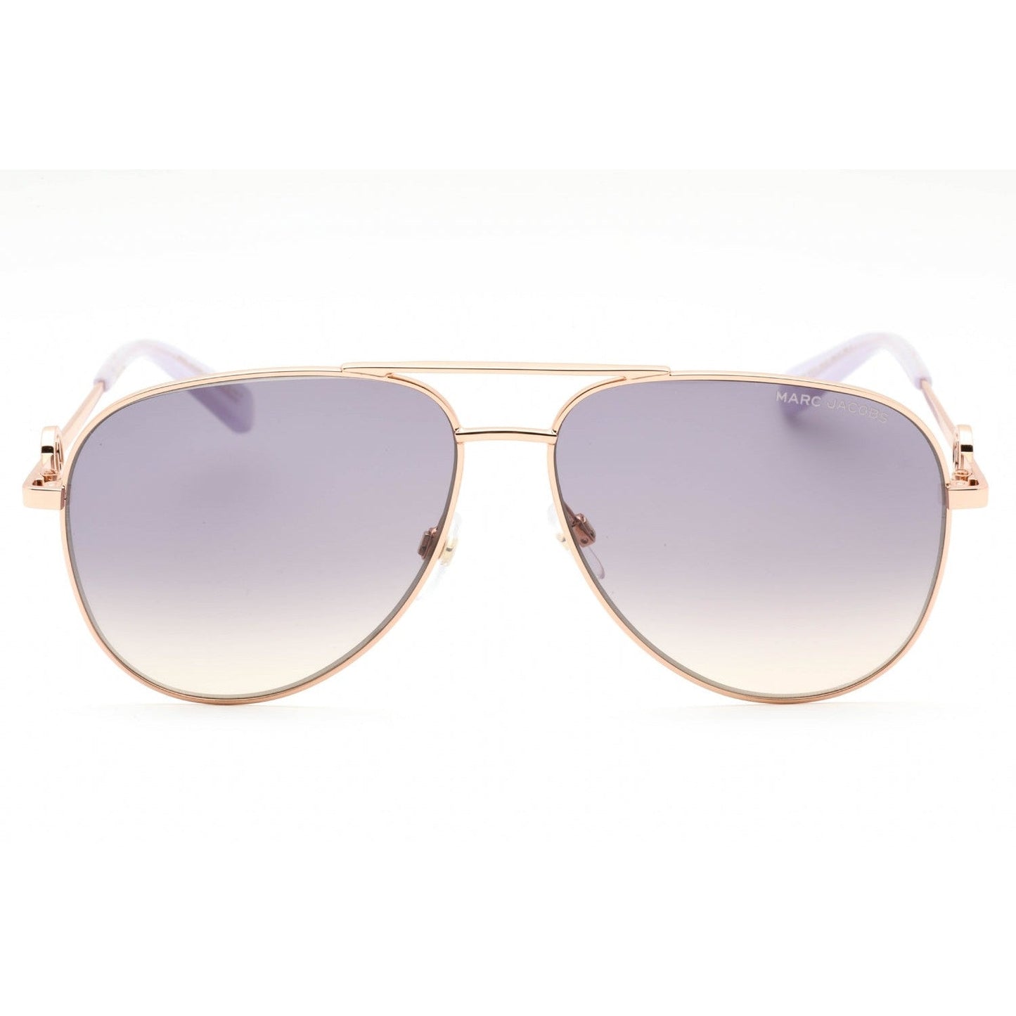 title:Marc Jacobs Women's 59 mm Gold Sunglasses MARC653S-0HZJ-FF;color:Gold frame, Lilac lens