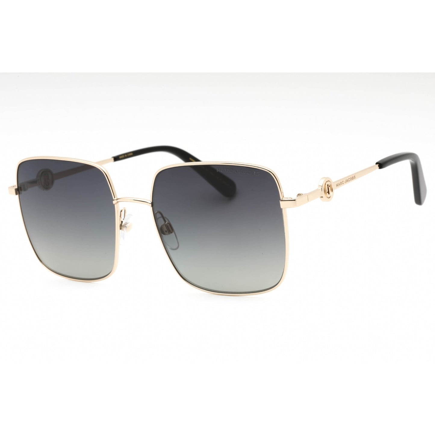 title:Marc Jacobs Women's 58 mm Gold Polarized Sunglasses MARC654S-0J5G-WJ;color:Gold frame, Grey Gradient lens